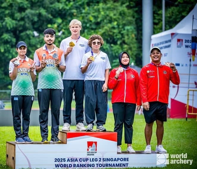  Adel Zheksenbinova and Andrey Tyutyun Win the Asian Cup in Archery