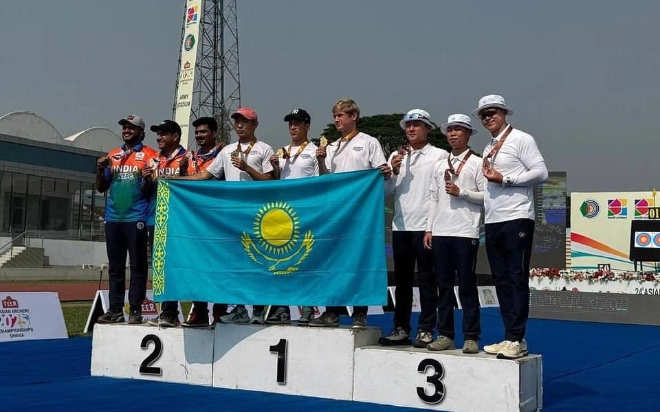 Kazakhstan national team becomes Asian champion in compound archery for the first time